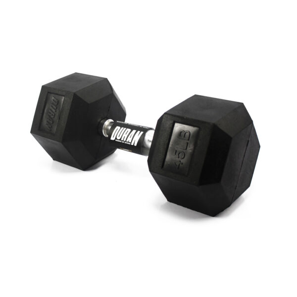 MANCUERNA HEXAGONAL DE GOMA 45 LBS (unidad)